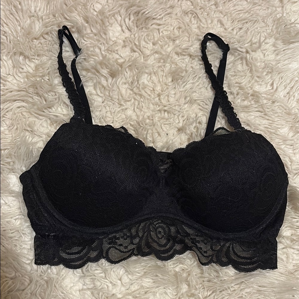 PINK Victoria's Secret Black Lace Bra